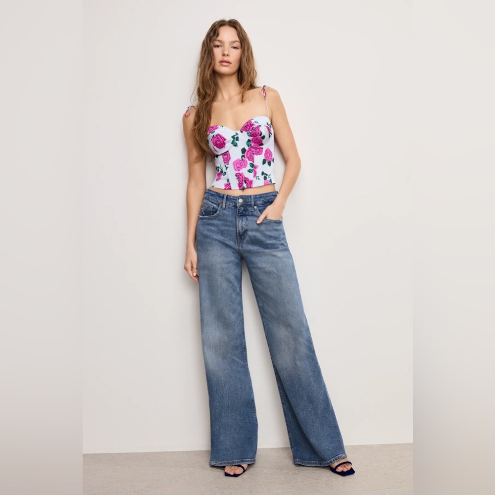 Good American GOOD EASE RELAXED JEANS